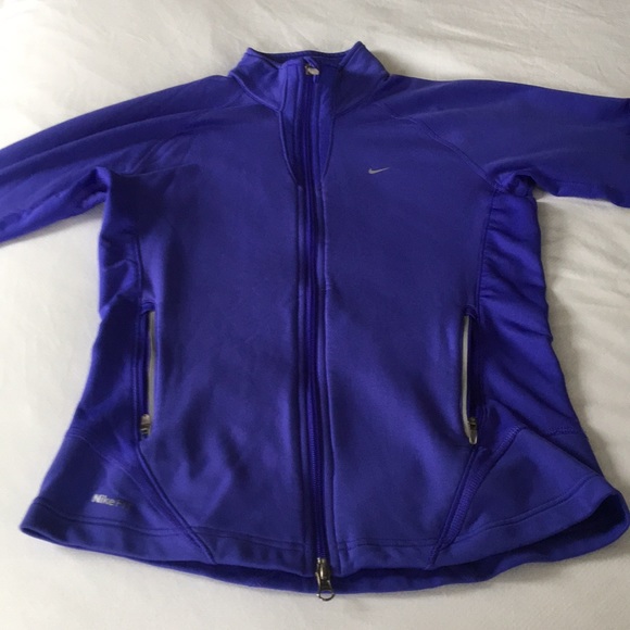 Nike Jackets & Blazers - Nike FitDry purple micro fleece jacket